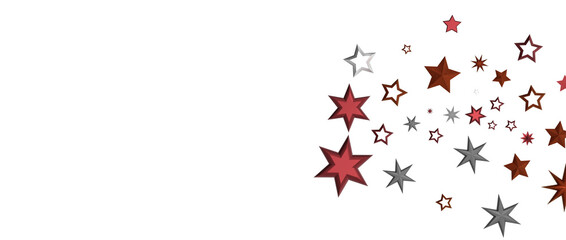 stars background, sparkle lights confetti falling. magic shining Flying christmas stars on night