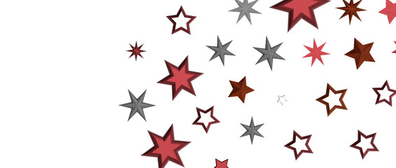 stars background, sparkle lights confetti falling. magic shining Flying christmas stars on night