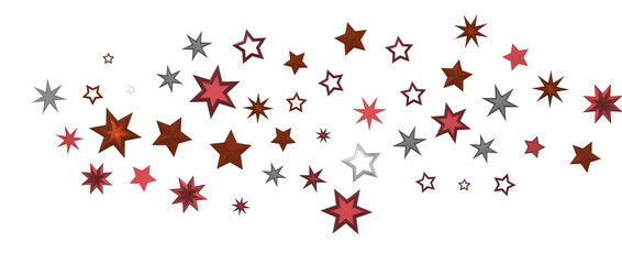 stars background, sparkle lights confetti falling. magic shining Flying christmas stars on night