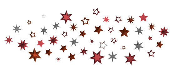 stars background, sparkle lights confetti falling. magic shining Flying christmas stars on night