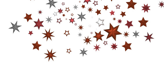 stars background, sparkle lights confetti falling. magic shining Flying christmas stars on night