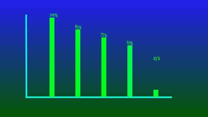abstract beautiful graph chart illustration background