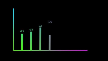 abstract beautiful graph chart illustration background