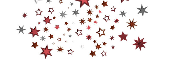 stars background, sparkle lights confetti falling. magic shining Flying christmas stars on night
