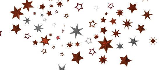 stars background, sparkle lights confetti falling. magic shining Flying christmas stars on night