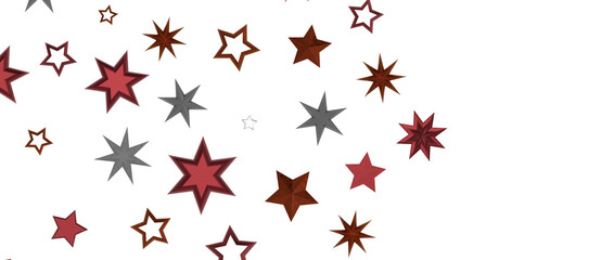 stars background, sparkle lights confetti falling. magic shining Flying christmas stars on night