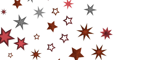 stars background, sparkle lights confetti falling. magic shining Flying christmas stars on night