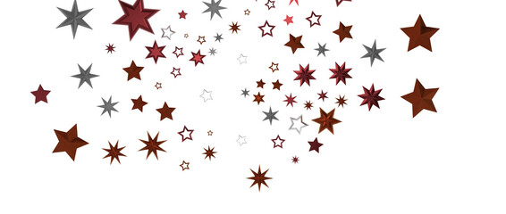 Holiday golden decoration, glitter frame isolated -