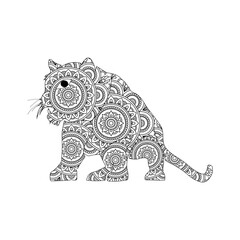 Lion Mandala Coloring Page