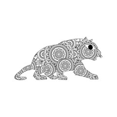 Lion Mandala Coloring Page