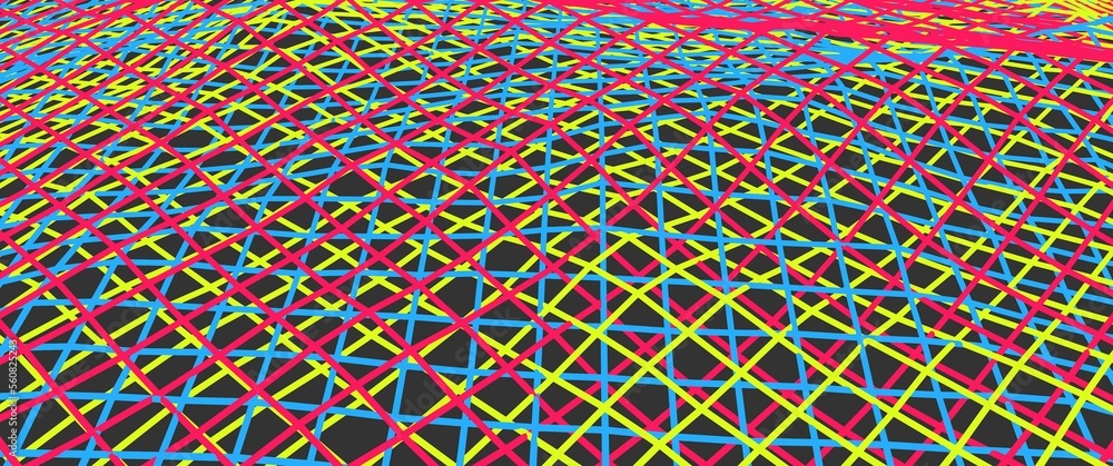 Poster abstract background from a grid of lines. decoration or screensaver.