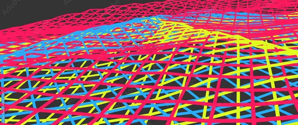 Poster abstract background from a grid of lines. decoration or screensaver.
