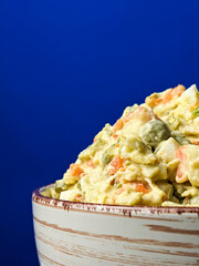 Olivier russian salad - a classic recipe with mayonnaise, an incredible taste, homemade recipe.
