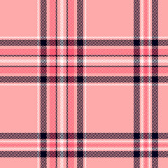 Modern plaid in shades of pink. Classic tartan seamless pattern - 560830448