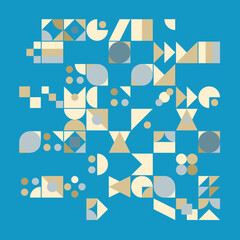 set of shapes Bauhaus graphic 