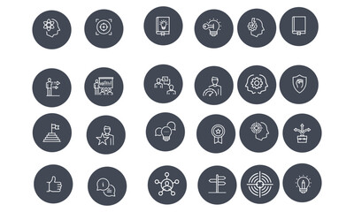 Mentoring and Training icons vector design 