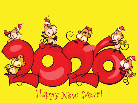 happy new year images with animation