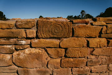 Wall of dwelling in Mesa Verde National Park