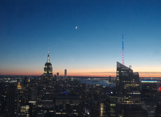 Fototapeta na wymiar Sunset in New York