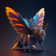 Futuristic Robot Butterfly 