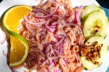 Fish strips prepared in Ixtapa Zihuatanejo Mexico