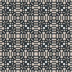 Fototapeta premium Geometric pattern. Seamless vector background. Ethnic graphic design.