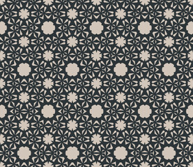 Obraz premium Geometric pattern. Seamless vector background. Ethnic graphic design. 