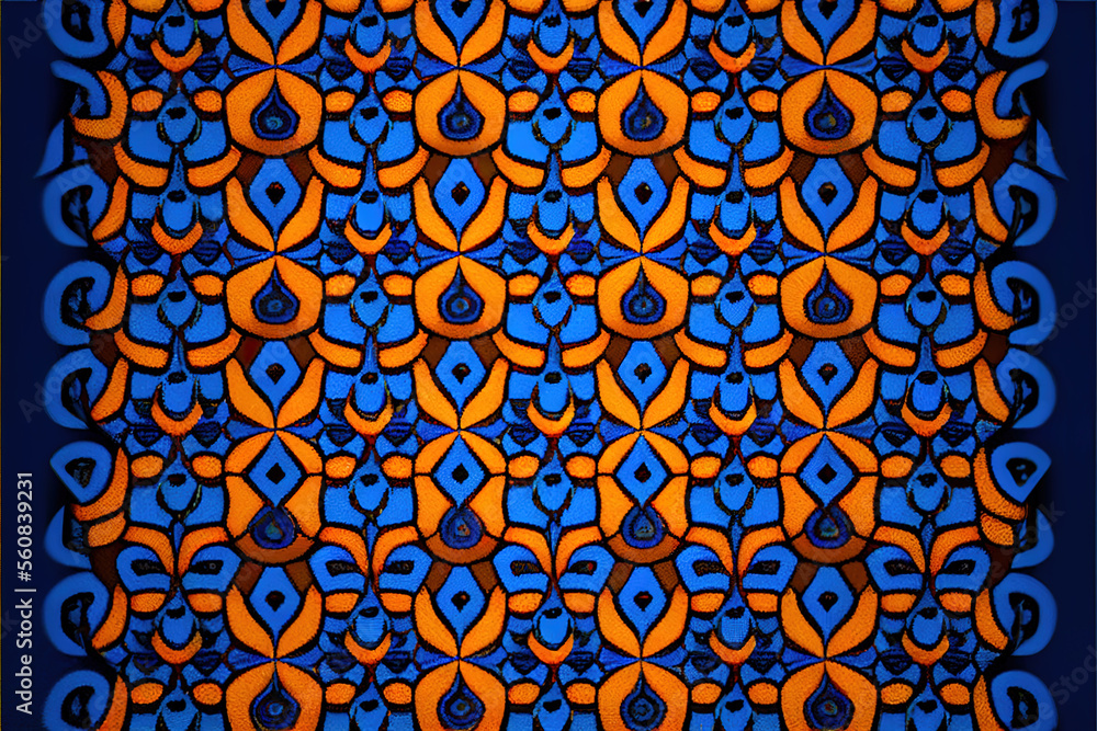Poster abstract 3d color pattern. 3d rendering. generative ai