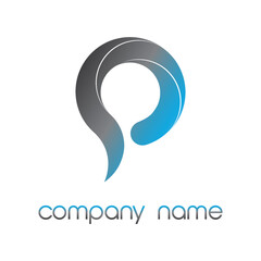 letter P Logo. Vector illustration, for a brand, Ui, web.