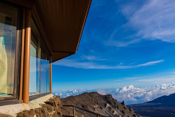 Haleakala Visitor Center on The Rim of Haleakala Crater, Haleakala National Park, Maui, Hawaii, USA