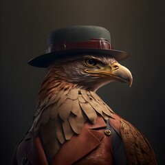 Fototapeta premium Eagle, Generative AI, Illustration