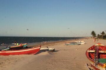 Fototapeta premium boats on the beach