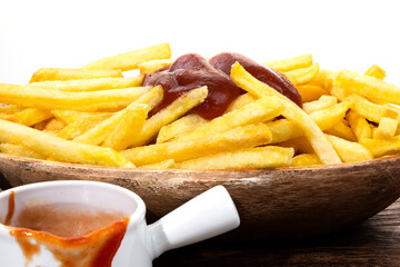 fast food baked potato on table