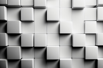 ai midjourney generated illustration of white boxes as background image