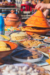 Celebrating the Amazigh new year with traditional Homemade Berber dishes: R'fiss, Beghrir, Berkoukes