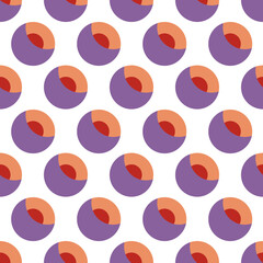 Circles and crescent geometric surface pattern for a wide variety of decorative printed projects , digital realm, backgrounds and scrapbooking