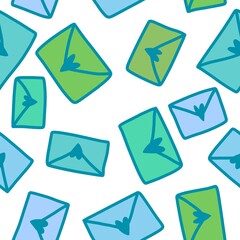 Festive cartoon geometric season letters pattern for wrapping paper and fabrics and linens and kids clothes print