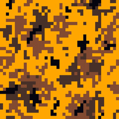 orange camouflage pattern