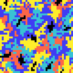 Colorful camouflage pattern