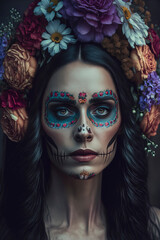 Mexican "Catrina" Day Of the Dead, d?a de los muertos