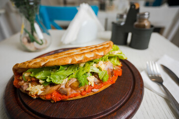 Gyros pita tastie greek fast food