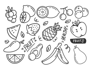 fruit theme doodle