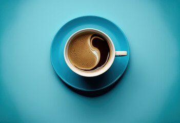 cup of coffee created with Generative AI technology
