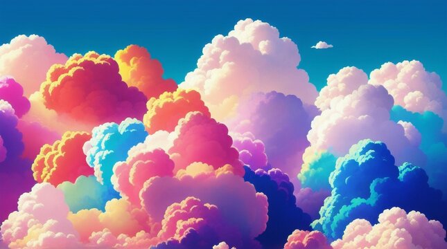 Colorful cloud wallpaper 4k