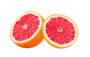 Naklejka na ściany i meble grapefruit with slice on transparent png
