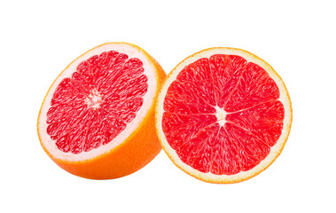 grapefruit with slice on transparent png