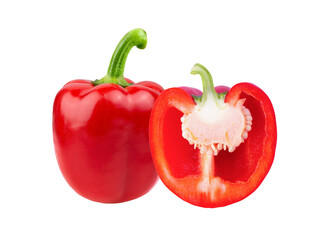 red pepper on transparent png