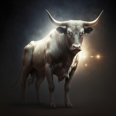 Taurus Zodiac star sign created with generative AI technology