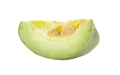 sliced apple melon on transparent png