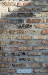 Reused Brick Facade on a Wall.
